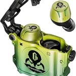 GravaStar Sirius Earbuds 3 Headset Modes Wireless Bluetooth Earbuds Mechanical Design True Wireless Stereo Zinc Alloy Charging Case Earphones Wireless Bluetooth(Neon Green)