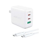 ACEFAST A15 65W PD 2xUSB-C+1xUSB-A Fast Charge Wall Charger Set