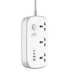LDNIO SC3416 Universal Power Strip with 3 Sockets and USB Charging