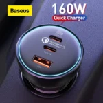 Baseus 160W Car Charger Qualcomm Quick Charge 2C+U With 100w Type-C Cable - Image 4