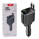 M4 5-in-1 Car Charger - Dual USB-C Fast Charge & Digital Display - Image 2
