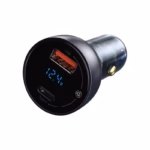 Baseus Particular Digital Display QC+PPS Dual Quick Charger Car Charger 65W - Image 3