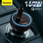 Baseus 160W Car Charger Qualcomm Quick Charge 2C+U With 100w Type-C Cable - Image 3