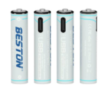 Beston AAA Lithium Rechargeable Battery Type-C Charging Port (4Pcs Pack)