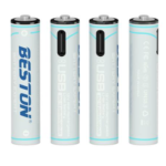 Beston AAA Lithium Rechargeable Battery Type-C Charging Port (4Pcs Pack)