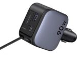UGREEN 90W Fast Car Charger with Retractable Cable - Image 2